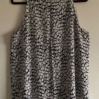 Dalia Women's XL Black Sleeveless Scoop Neck Tank Blouse Casual Summer - Thumbnail 5