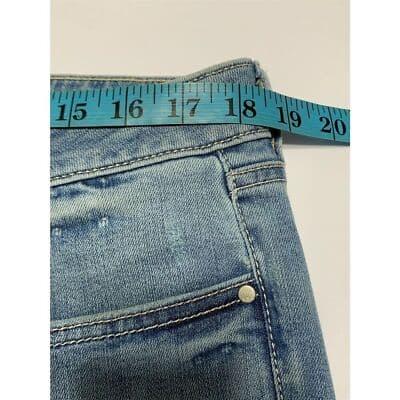 a.n.a Women's Size 16 Skinny Mid Rise Studded Blue Denim Jeans - Thumbnail 9