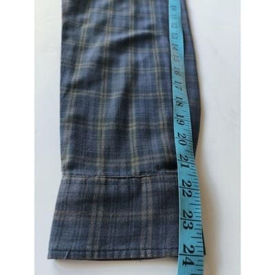 Banana Republic Mens Plaid Button Front Shirt Long Sleeve Cotton Blend Size S - Thumbnail 8