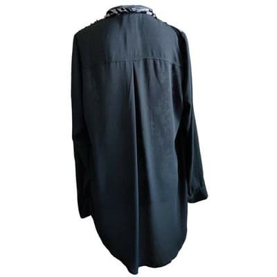 Lane Bryant Women Plus Blouse Leopard Print Zipper Long Sleeve Size14/16 NWT - Thumbnail 5