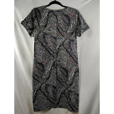 NWT Women With Control By Renee Greenstein Stretch Dress Animal Print Small - Thumbnail 4