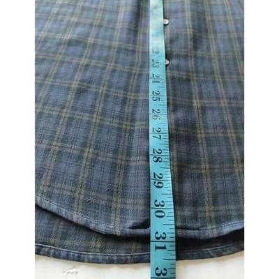 Banana Republic Mens Plaid Button Front Shirt Long Sleeve Cotton Blend Size S - Thumbnail 7