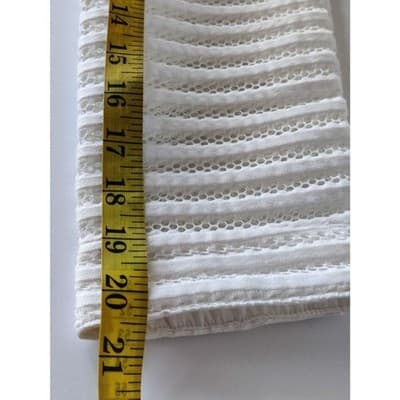 P Luca Milano Zip Mesh White Long Sleeve Jacket Top Sz Medium - Thumbnail 5