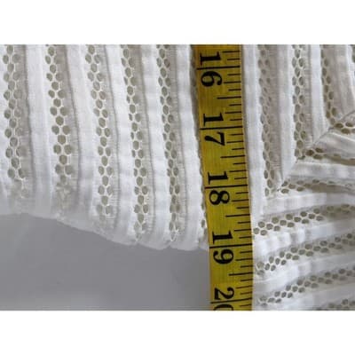 P Luca Milano Zip Mesh White Long Sleeve Jacket Top Sz Medium - Thumbnail 7