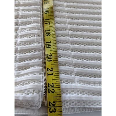 P Luca Milano Zip Mesh White Long Sleeve Jacket Top Sz Medium - Thumbnail 6