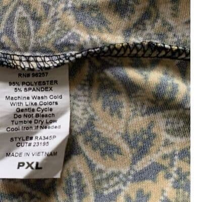 Per Seption Petite Women's PXL Floral Short Sleeve Blouse V-Neck Multicolorn - Thumbnail 9