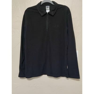 The North Face Men's 1/4 Zip Sweater Size Medium Black Fleece Pullover - Thumbnail 3