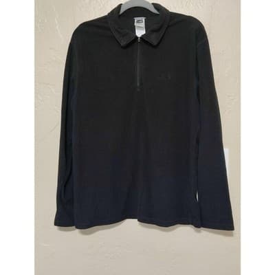 The North Face Men's 1/4 Zip Sweater Size Medium Black Fleece Pullover - Thumbnail 5