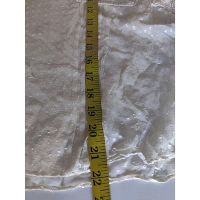 Anthropologie Meadow Rue Off White Mesh Lace Tunic Top Small - Thumbnail 4