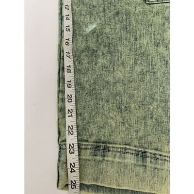 Women's Anne Klein Y2K Paperbag Crop Cargo Jeans Women's Sz 14 Retro Acid Wash - Thumbnail 5