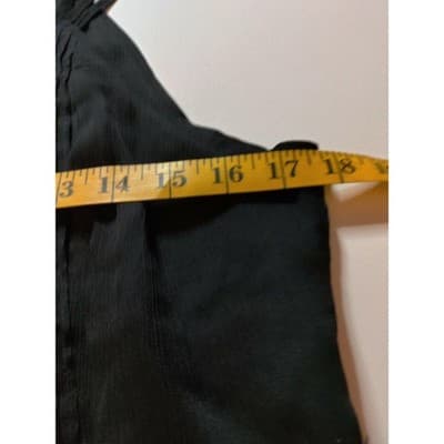 White House Black Market Womens Pleated Sleeveless Tank Top Black Size S - Thumbnail 9