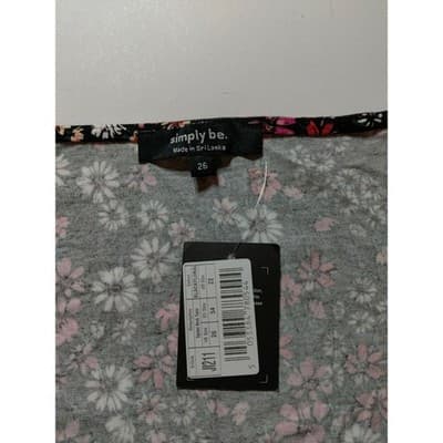 Simply Be Womens Floral Print Maxi Dress 3/4 Sleeve Boho Square Neck Size 22 - Thumbnail 6