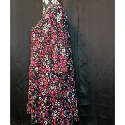Simply Be Womens Floral Print Maxi Dress 3/4 Sleeve Boho Square Neck Size 22 - Thumbnail 4