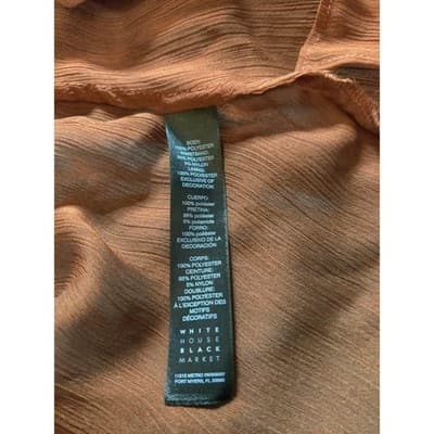 White House Black Market Womens Pleated Sleeveless Tank Top Black Size S - Thumbnail 6