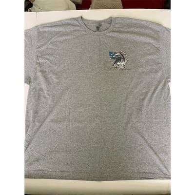 Living In The New World With An Old Soul T-Shirt 3XL Gray Patriotic Eagle - Thumbnail 3