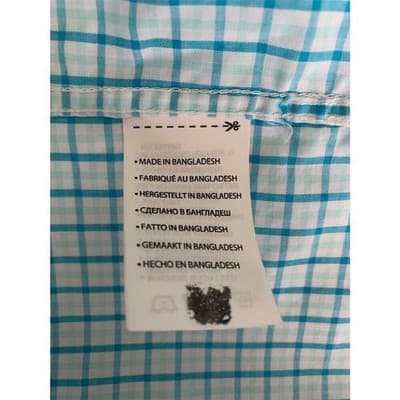 HB Men's 3XL Blue Plaid Short Sleeve Button-Up Shirt Casual - Thumbnail 5