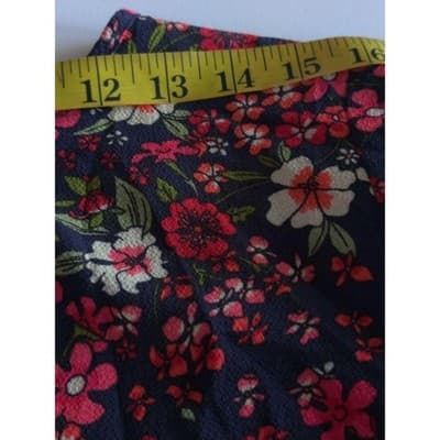 Madison Leigh Women Blue Casual Shirred Waist Floral Tunic Dress Size 12 - Thumbnail 7