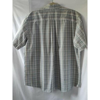Dockers Men's Button-Down Plaid Short Sleeve Shirt Pockets Multicolor Size XL - Thumbnail 2