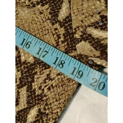 Susan Graver Womens Snakeskin Pattern Cut Out Sleeve Long Top Size M - Thumbnail 8