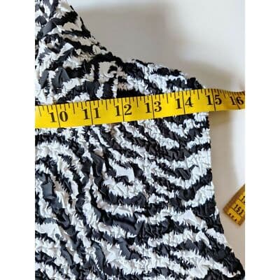 Womens Rhinestone Zip Up Collared Top Balck White Leopard Print Vest Sleeveless - Thumbnail 7
