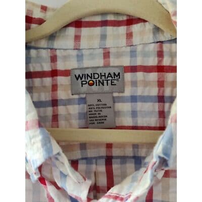 Windham Pointe Men's Plaid Short Sleeve Button Casual Shirt Multicolor Size XL - Thumbnail 3