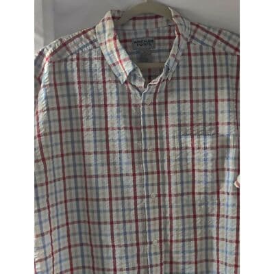 Windham Pointe Men's Plaid Short Sleeve Button Casual Shirt Multicolor Size XL - Thumbnail 2