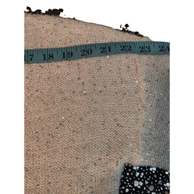 ANA A NEW APPROACH Womens Sequin Knit Sweater Light Blue Medium M Sparkle - Thumbnail 6