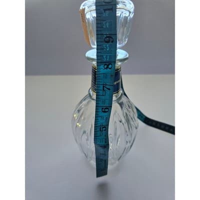 Seagrams VO Glass Decanter Bottle Crystal Cut Stopper 1977 Vintage Collectible - Thumbnail 6