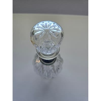 Seagrams VO Glass Decanter Bottle Crystal Cut Stopper 1977 Vintage Collectible - Thumbnail 7