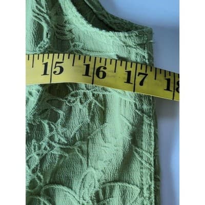 Additions By Chico's Vest Lace Up Button Front Collared Green Womens Size 0 - Thumbnail 8
