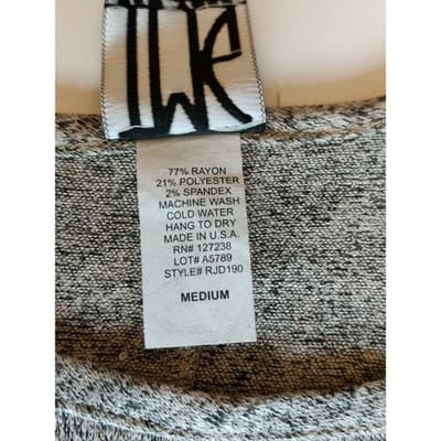 TMG New York Womens Gray Marled Cold Shoulder A-Line Knit Dress Medium RJD190 - Thumbnail 4