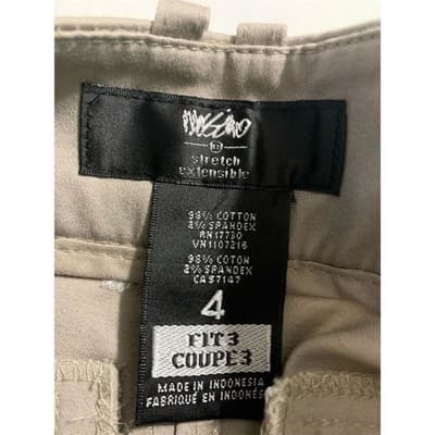 Mossimo Womens Khaki Bermuda Shorts Mid Waist Straight Hip Fit 3 Tan Size 4 NEW - Thumbnail 3