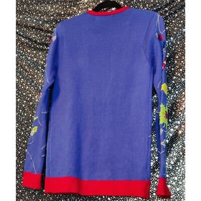 Jolly Sweaters Christmas Womens Ugly Sweater Button Up Long Sleeve Size S - Thumbnail 5