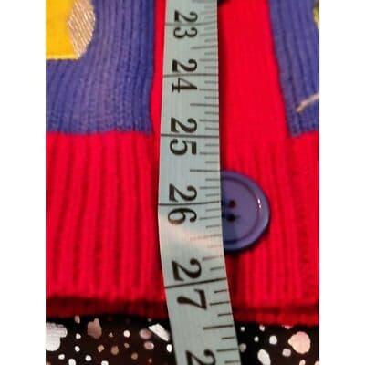 Jolly Sweaters Christmas Womens Ugly Sweater Button Up Long Sleeve Size S - Thumbnail 11