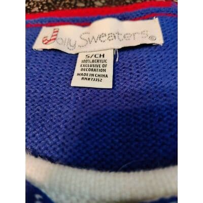 Jolly Sweaters Christmas Womens Ugly Sweater Button Up Long Sleeve Size S - Thumbnail 7