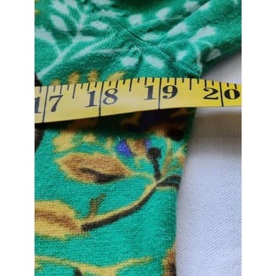 Isaac Mizrahi Live Floral Button Front Top Long Sleeve Women's Size Small - Thumbnail 8