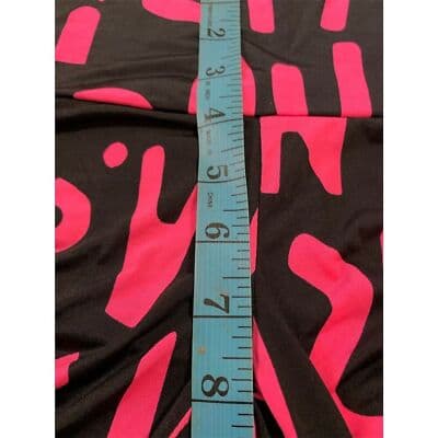 Pickyboo Women's Graffiti Print Leggings Size S Neon Pink & Black - Thumbnail 4