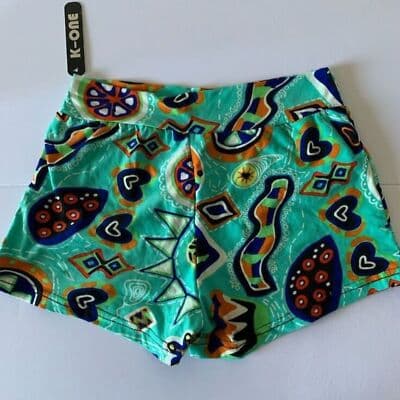 K-ONE Unisex Multicolor Novelty Cartoon Beach Shorts One Size - Thumbnail 6