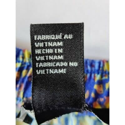 Forever 21 Strapless Tube Top Drawstring Waist Pockets Floral Blue Womens Size S - Thumbnail 7