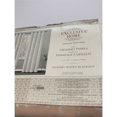 Exclusive Home Blackout Grommet Curtain Panels Set of 2 84"x52" - Thumbnail 3