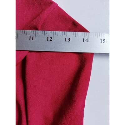 Papaya Womens Burgundy Lace Back Peplum V-Neck Sleeveless Top CH1387PA Size L - Thumbnail 7