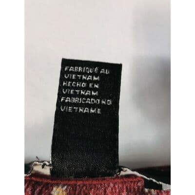 Forever 21 Floral Wrap Cap Sleeve Top Blouse Elastic Waist Marron Womens Small - Thumbnail 6