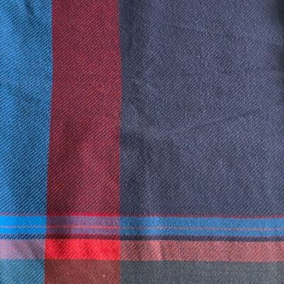 Multi Color Tartan Plaid Shawl Scarf Acrylic One Size Fringe 78 X 29 - Thumbnail 7