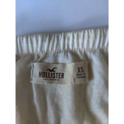 Hollister Lace Playsuit Strapless Elastic Waist Cream Womens Size XS - Thumbnail 4