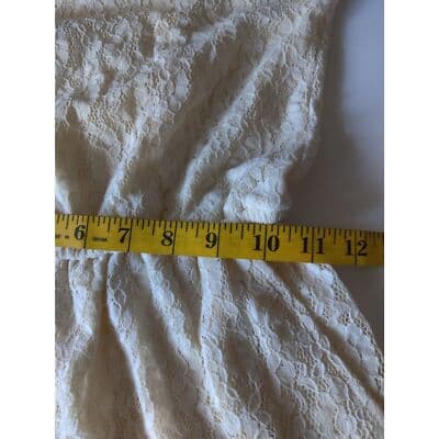 Hollister Lace Playsuit Strapless Elastic Waist Cream Womens Size XS - Thumbnail 6