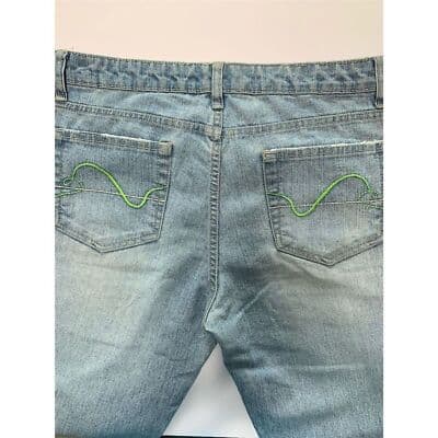 Duck Head Women's Flare Jeans Size 11 Light Wash Blue Denim Stretch - Thumbnail 6