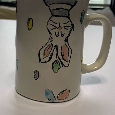 Spectrum Designz Easter Mug Upside Down Bunny with Colored Eggs - Image 1