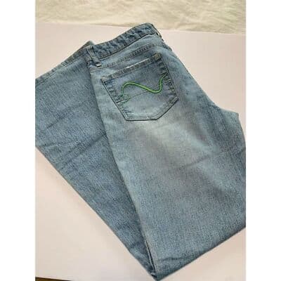 Duck Head Women's Flare Jeans Size 11 Light Wash Blue Denim Stretch - Thumbnail 8