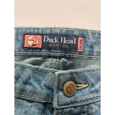 Duck Head Women's Flare Jeans Size 11 Light Wash Blue Denim Stretch - Thumbnail 9