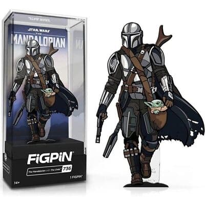 FiGPiN Classic: The Mandalorian - The Mandalorian with The Child #736 - Image 1